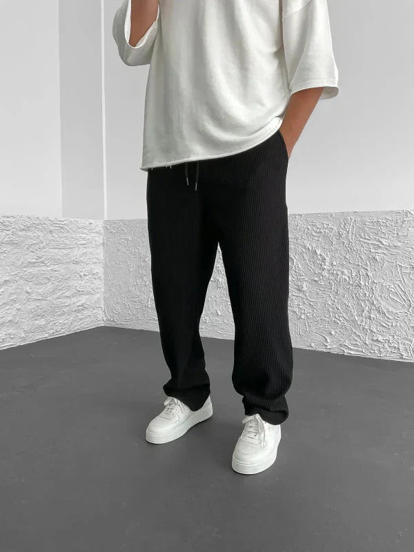 Jake | Ribbed spandex comfort pants